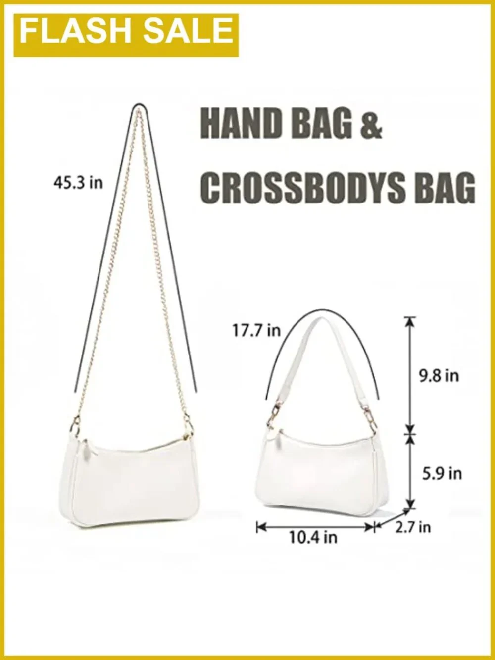 PU Leather Small Hobo Shoulder Bag with Removable Straps Crossbody Tote Purse